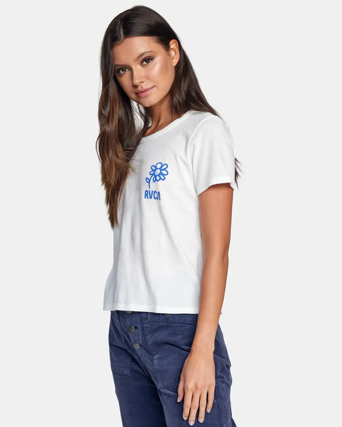 RVCA Womens Graphic Tees Join Us Tee Vintage White Vwt