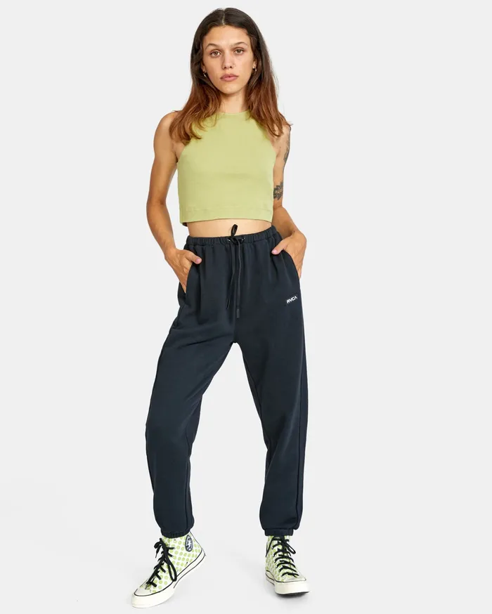 RVCA Womens Tops Save It Tank Top Sage Sge