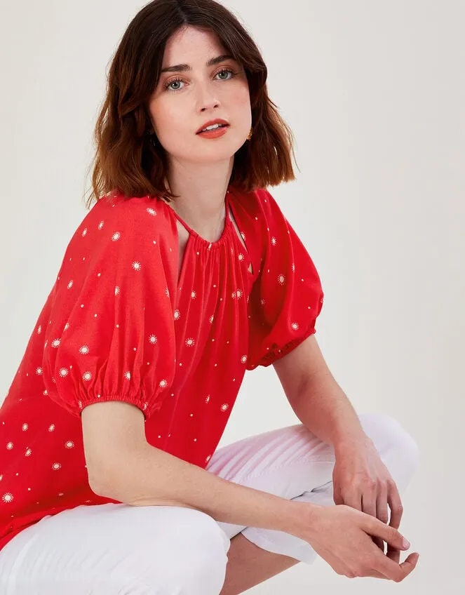 Sami Spot CutOut Top Red Women Monsoon Tops and Blouses