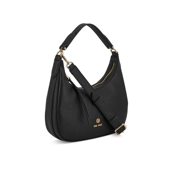Saoirse Hobo Black WomenMen Nine West Satchels and Shoulder Bags