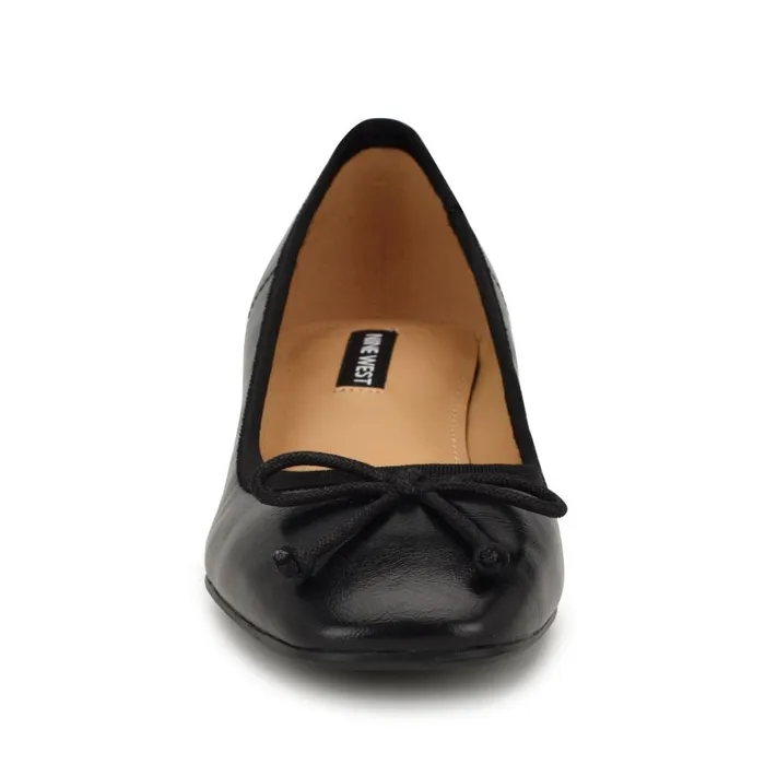 Saruh Square Toe Pumps Black Women Nine West Heels