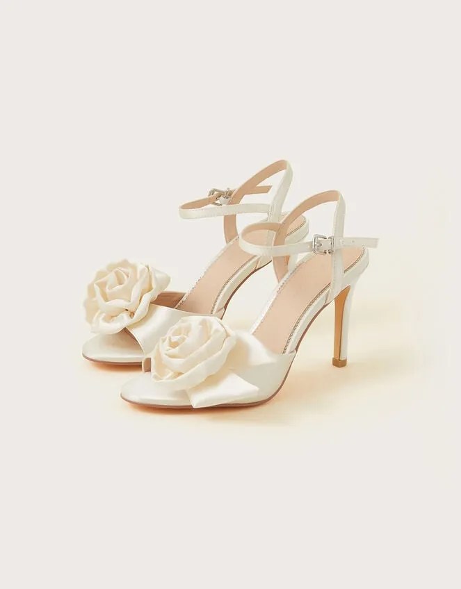 Satin Corsage Stilettos Ivory Women Monsoon Wedding Shoes