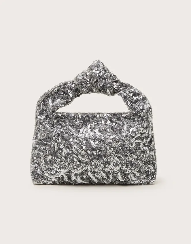 Sequin Knot Bag Women Monsoon Bags and Purses