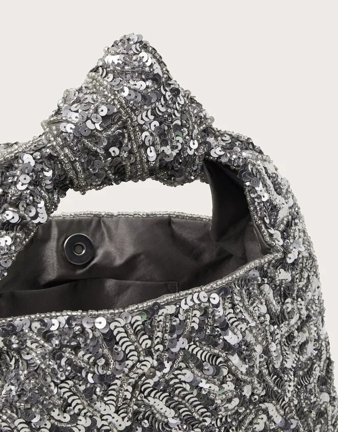 Sequin Knot Bag Women Monsoon Bags and Purses