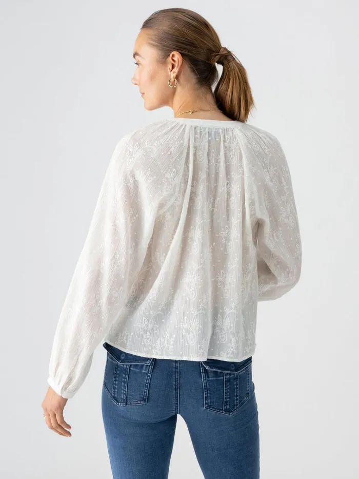 Shimmer Blouse Chalk Women Sanctuary Clothing Tees and Tops