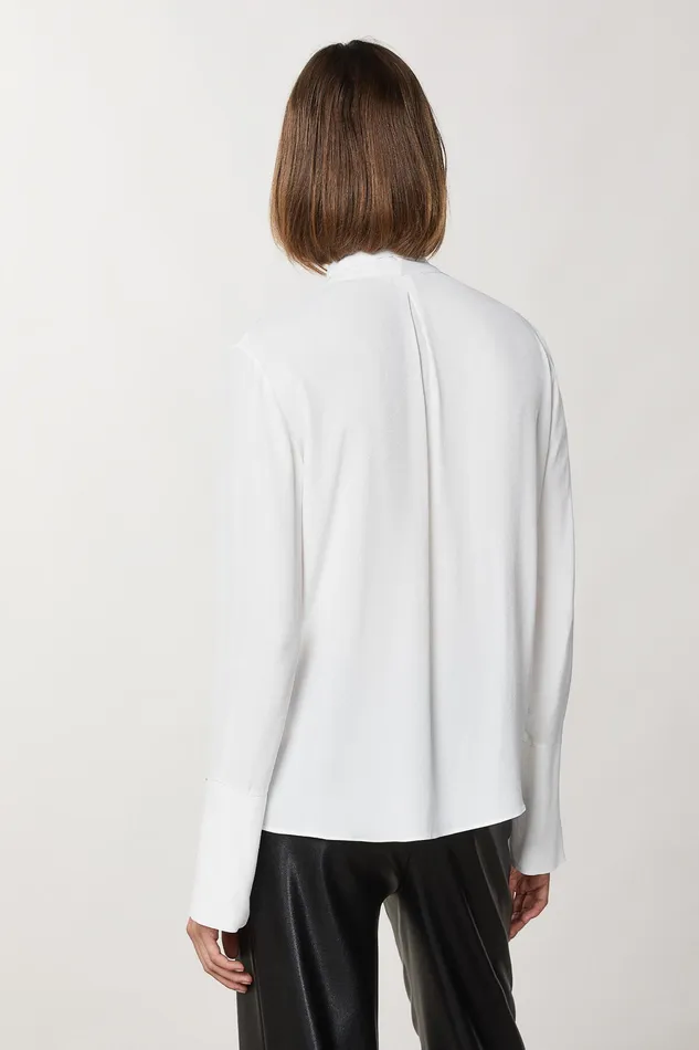 Shirts Women Patrizia Pepe LongSleeved Shirt Bianco