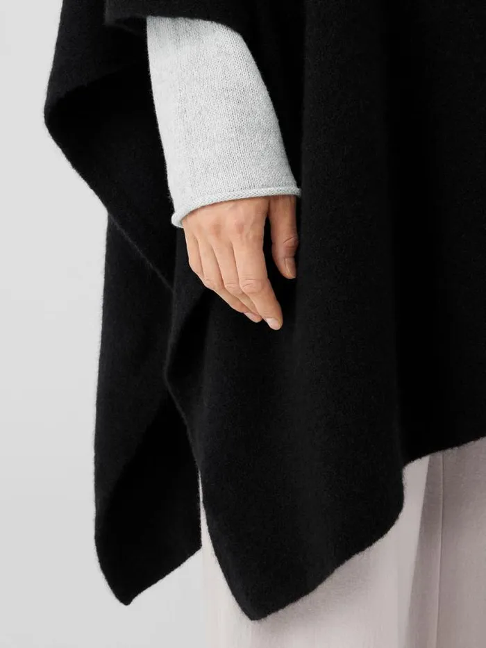 Shop Eileen Fisher Accessories Cashmere Silk Bliss Serape Black