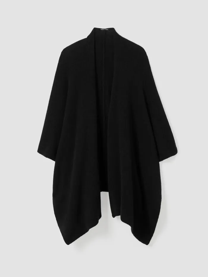 Shop Eileen Fisher Accessories Cashmere Silk Bliss Serape Black