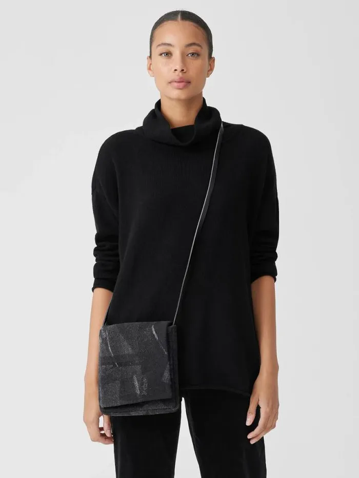 Shop Eileen Fisher Accessories Waste No MoreCrossbody Bag Charcoal