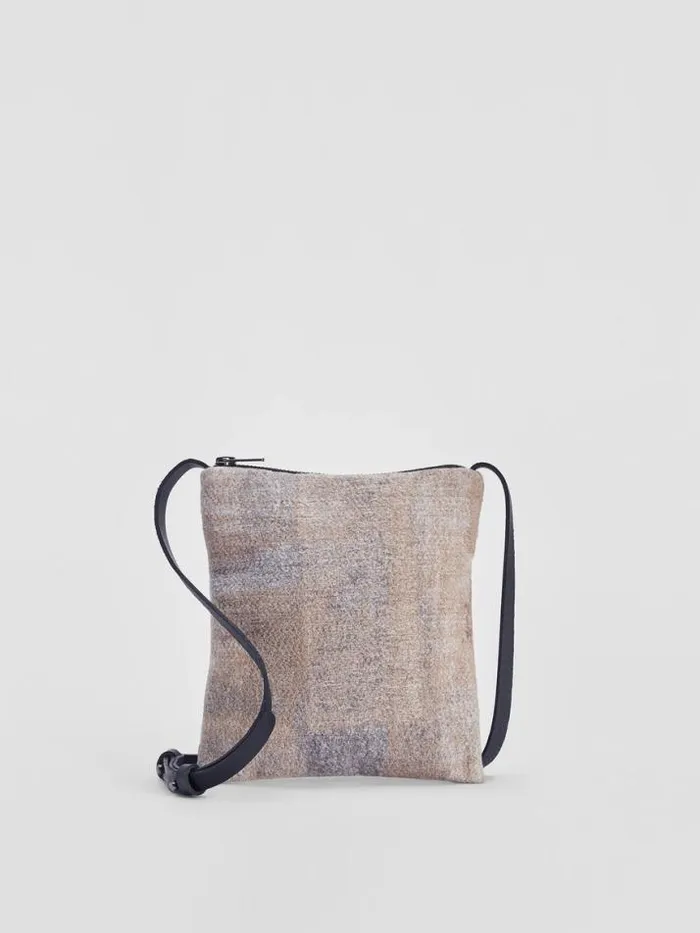 Shop Eileen Fisher Accessories Waste No More Crossbody Bag Stone