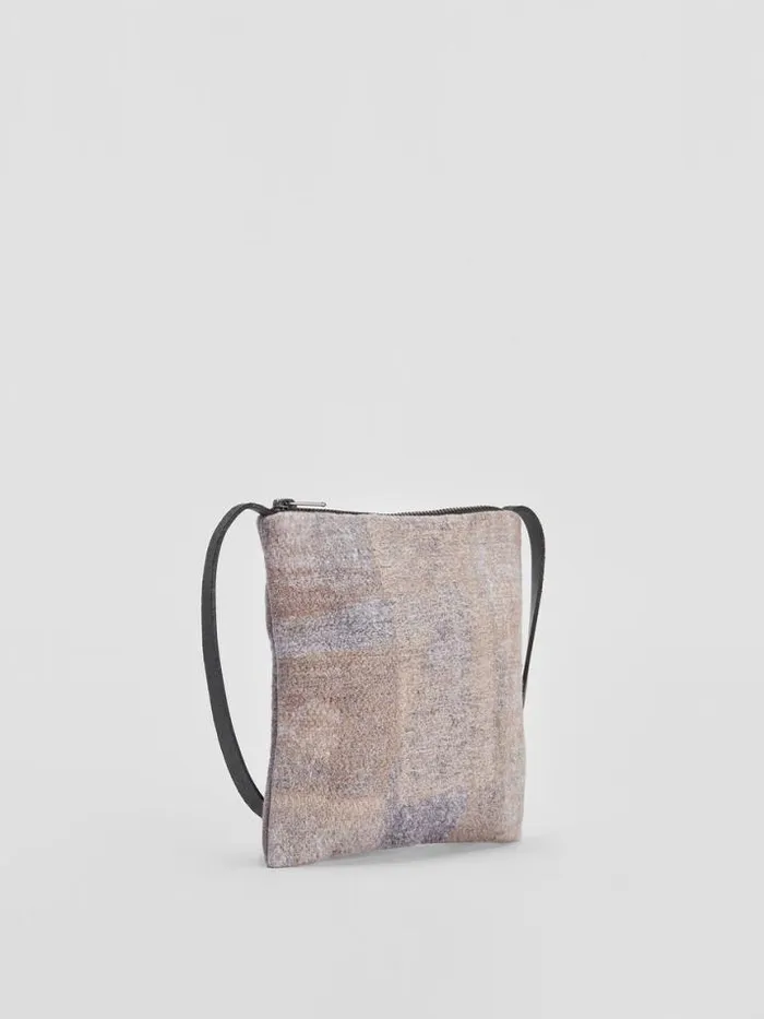 Shop Eileen Fisher Accessories Waste No More Crossbody Bag Stone