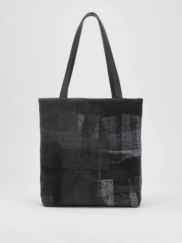 Shop Eileen Fisher Accessories Waste No More Felted Tote Charcoal