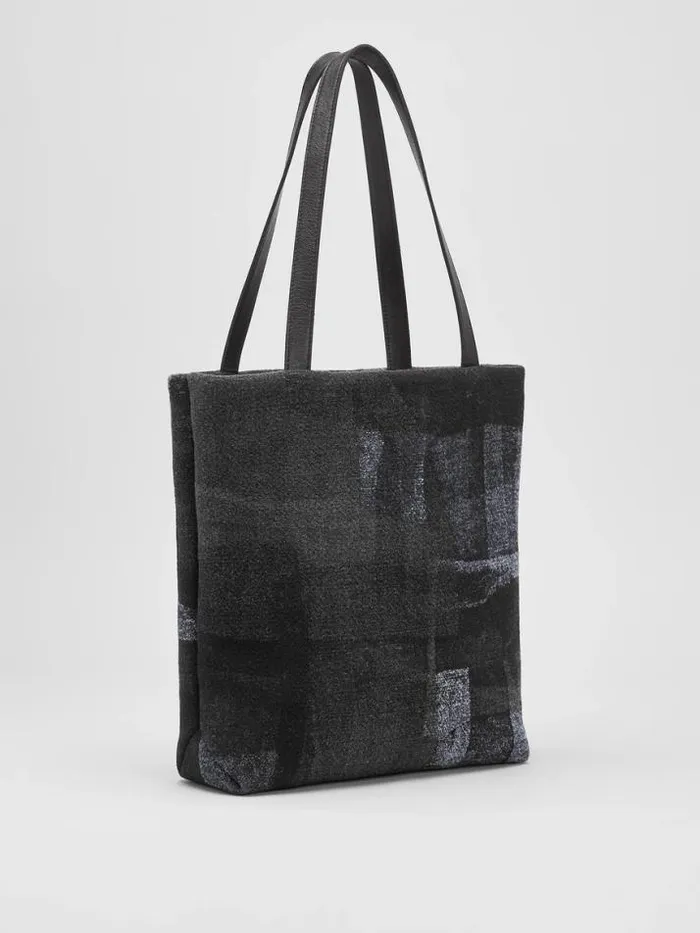 Shop Eileen Fisher Accessories Waste No More Felted Tote Charcoal