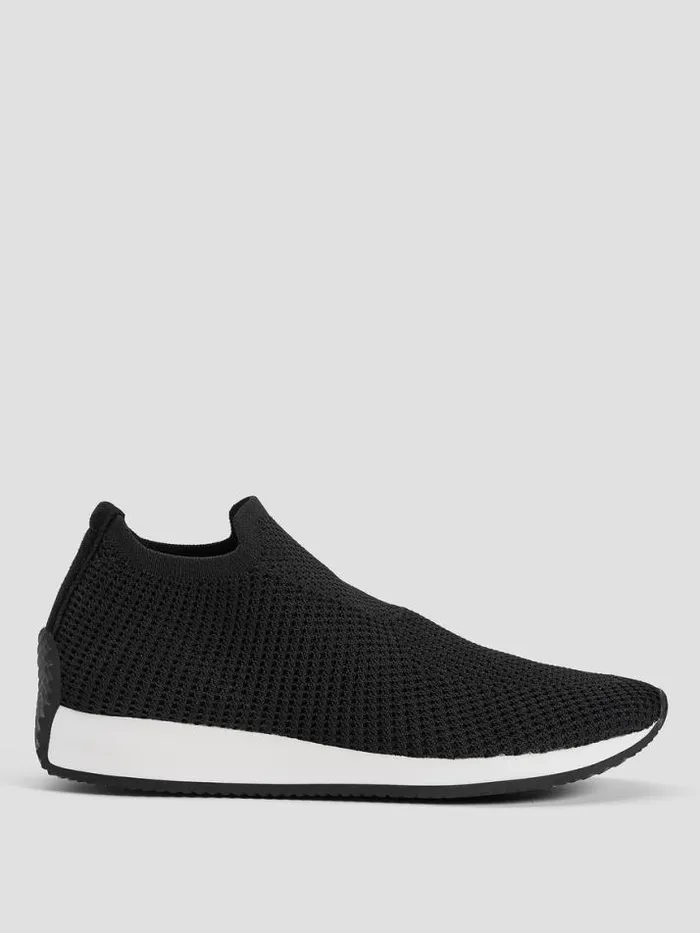Shop Eileen Fisher Shoes Humm Recycled Stretch Knit Sneaker Black