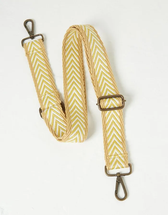 Slim Chevron Bag Strap Yellow Women FatFace Bags and Purses
