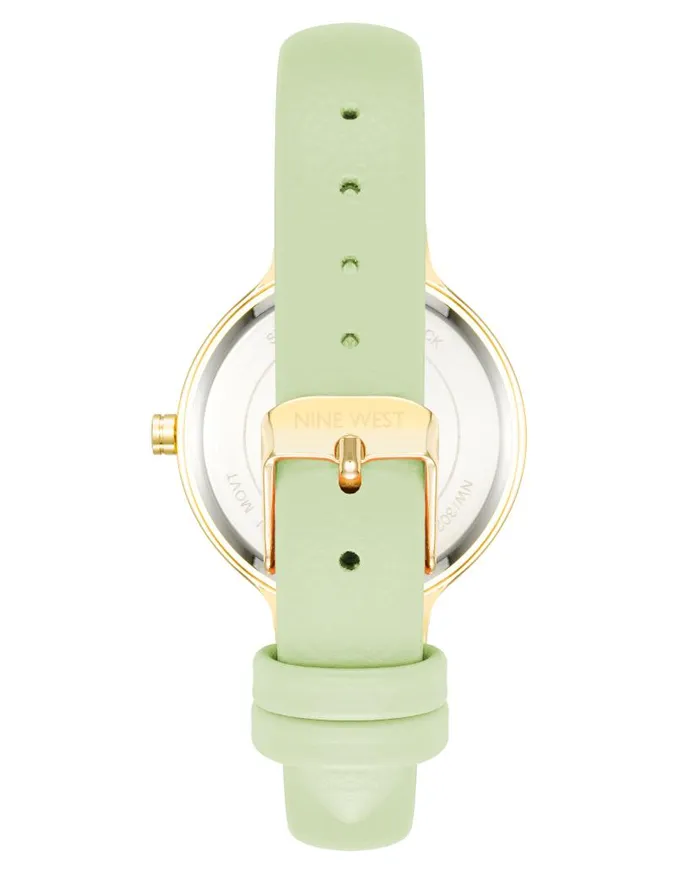 Smooth Strap Watch Green WomenMen Nine West Watches