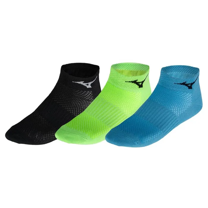 Socks MenWomen Mizuno Training Mid 3p Blackl Greenmaui B