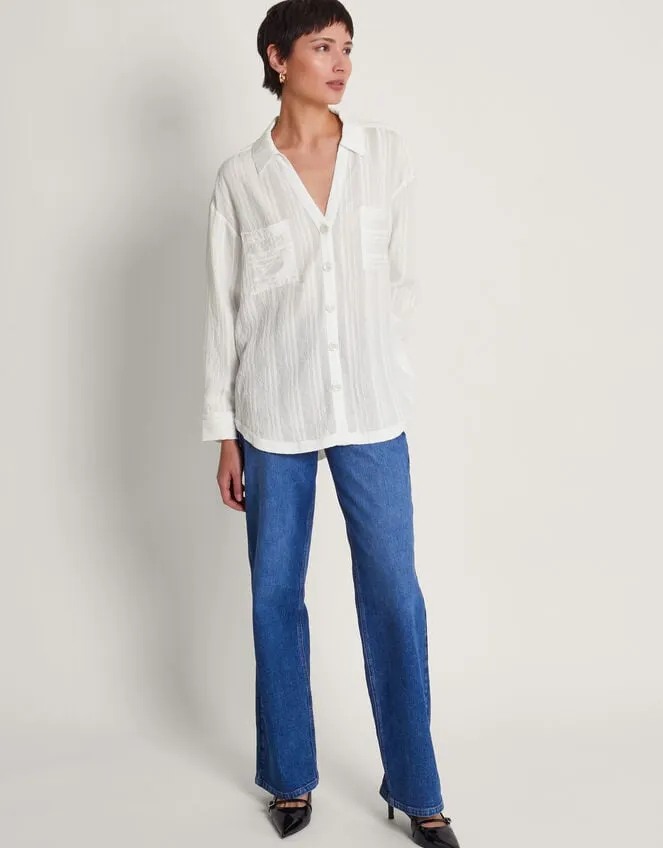 Sofia Textured Shirt White Women Monsoon Tops and Blouses