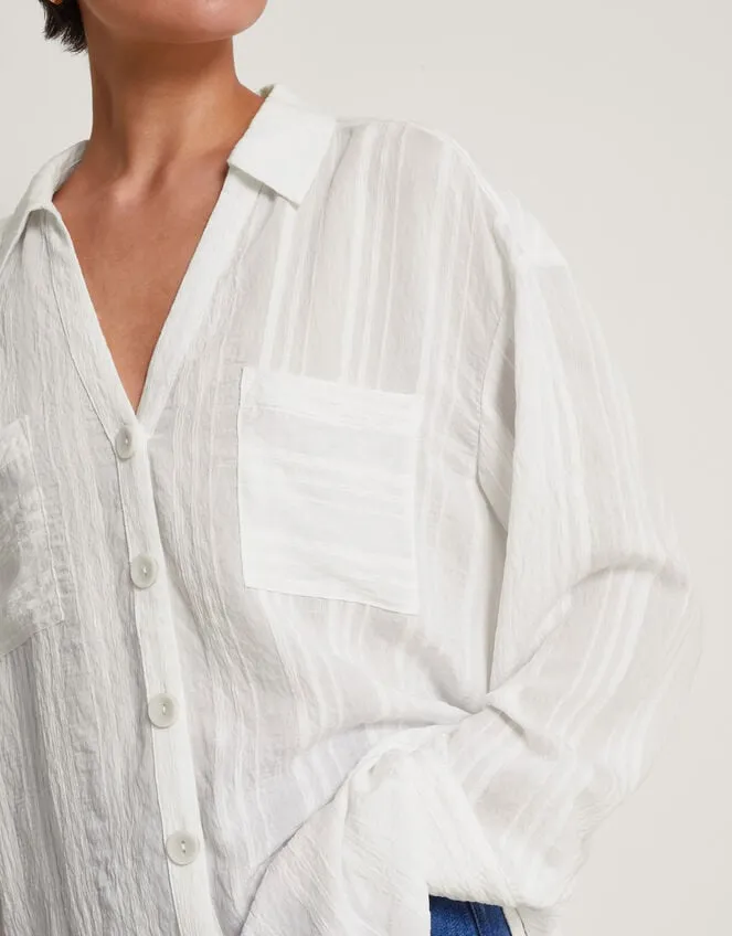 Sofia Textured Shirt White Women Monsoon Tops and Blouses