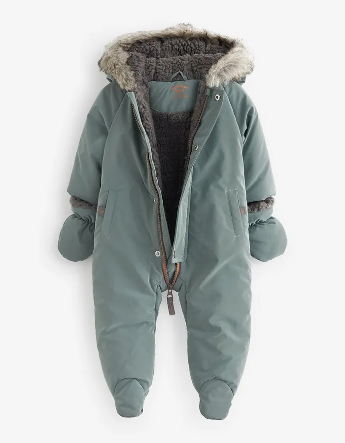 Solid Snowsuit Baby FatFace Puddlesuits Pramsuits and Snowsuits