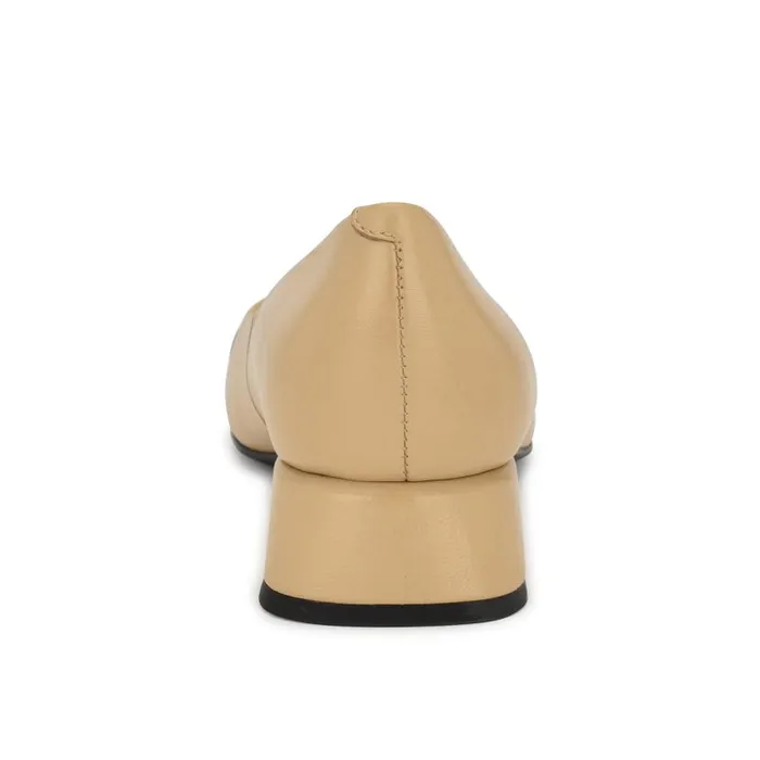 Sophe Cap Toe Pumps Natural Leather Women Nine West Heels