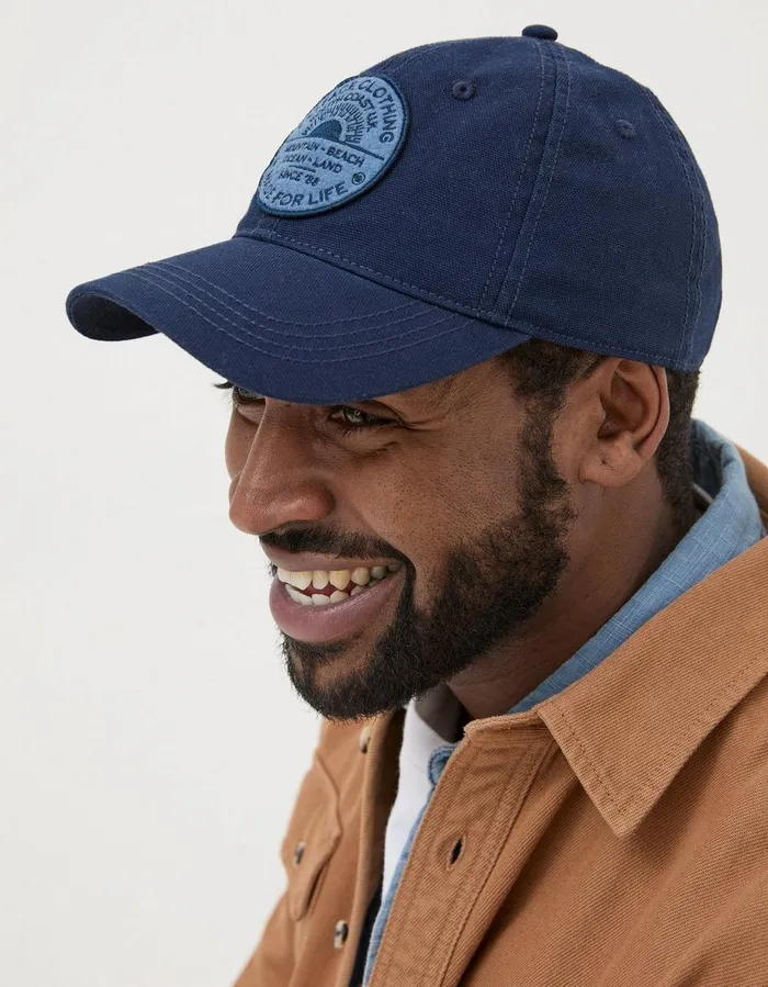 South Coast Patch Cap Navy Men FatFace Hats