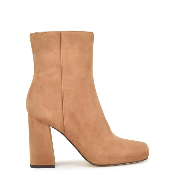 Spice Dress Booties Medium Natural Women Nine West Boots and Booties