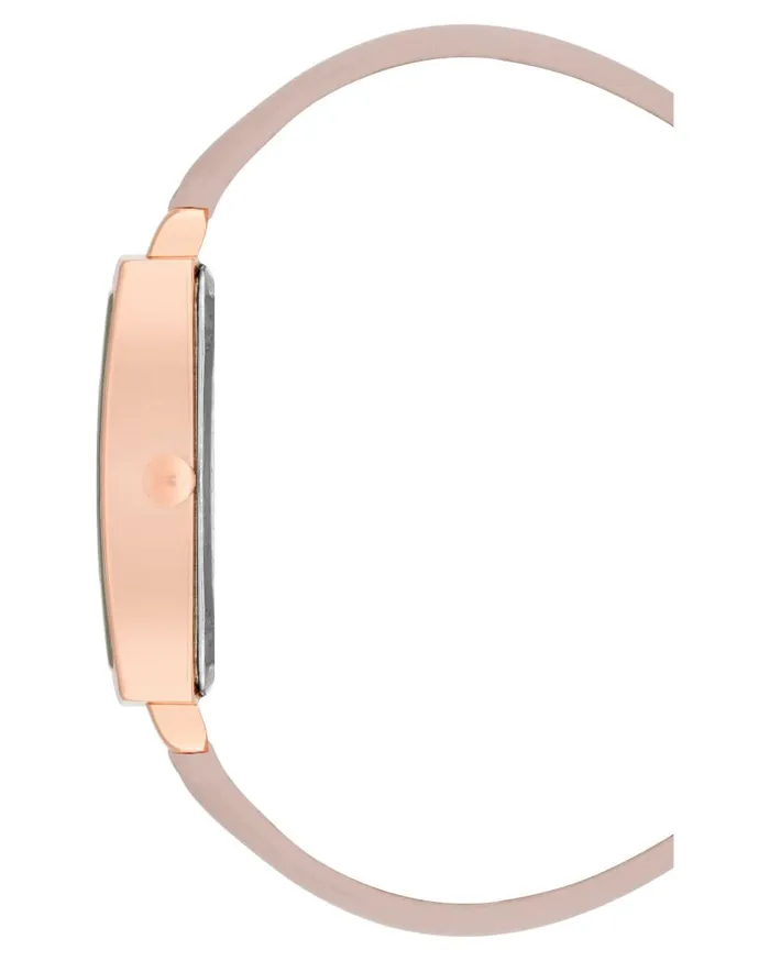 Square Case Strap Watch Pink WomenMen Nine West Watches