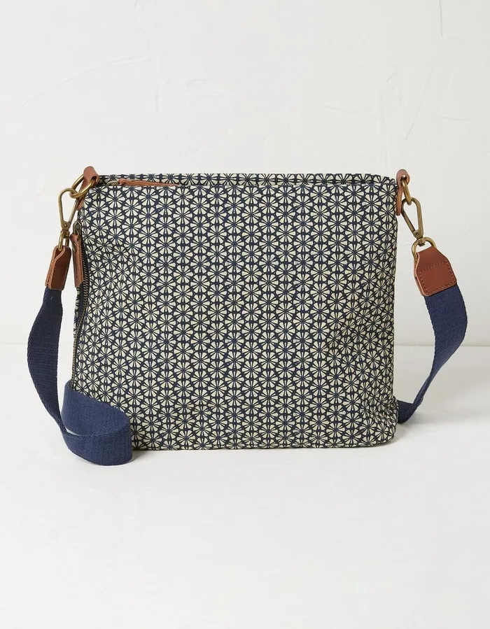 Star Geo Kingston Crossbody Bag Navy Women FatFace Bags and Purses