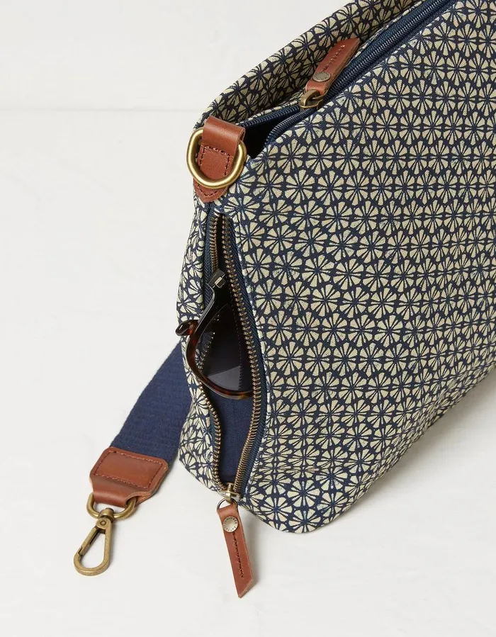 Star Geo Kingston Crossbody Bag Navy Women FatFace Bags and Purses