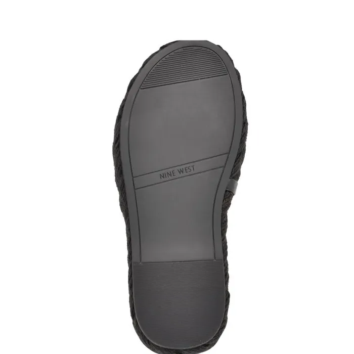 Stef Woven Slide Sandals Black Women Nine West Sandals