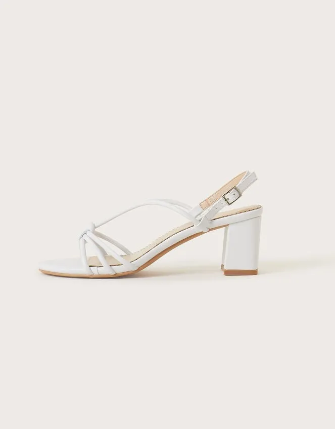 Strappy Block Heel Sandals Ivory Women Monsoon Wedding Shoes