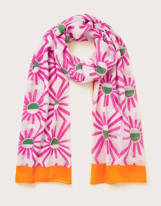 Sun Beam Print Scarf Women Monsoon Kaftans and Kimonos