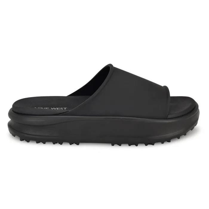 Sunshin Casual Slide Sandals Black Women Nine West Sandals