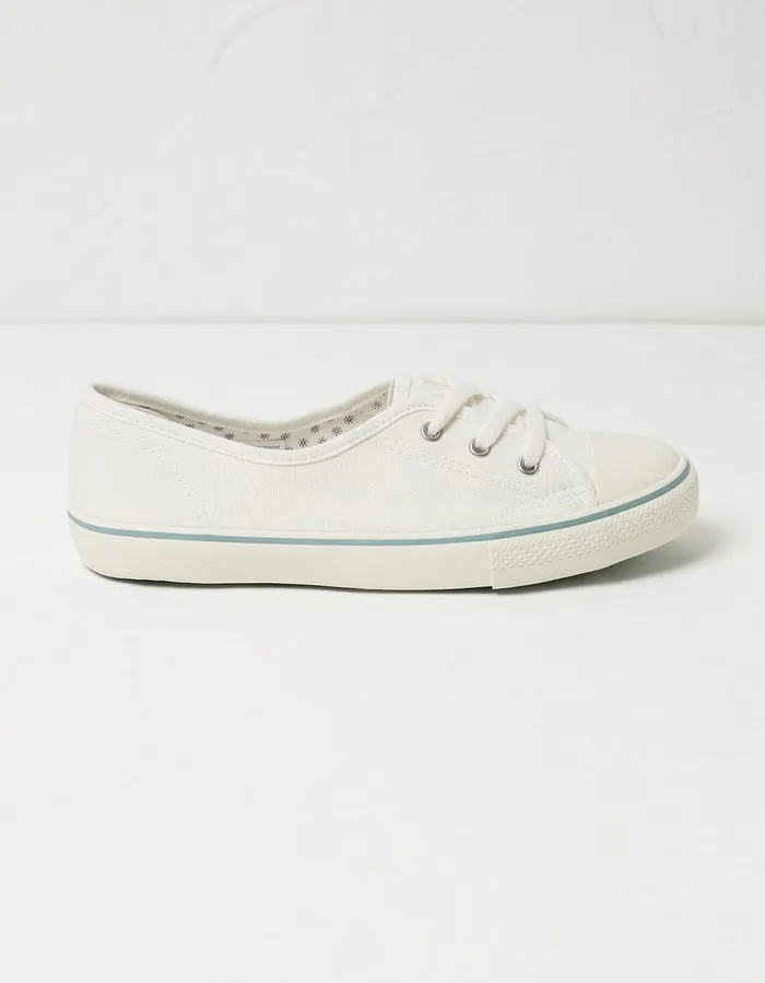 Suzie Ballet Trainers White Women FatFace Trainers