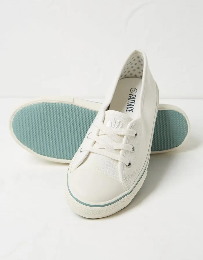Suzie Ballet Trainers White Women FatFace Trainers