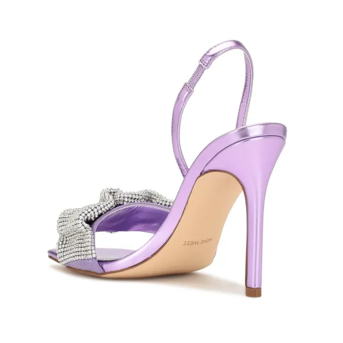 Taray Heeled Sandals Light Purple Crystal Women Nine West Sandals