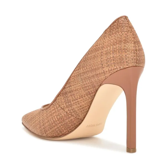 Tatiana Pointy Toe Pumps Brown Women Nine West Heels