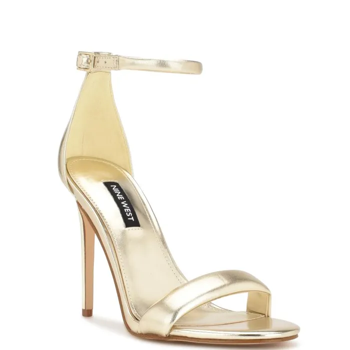 Teeya Ankle Strap Sandals Platino Women Nine West Sandals