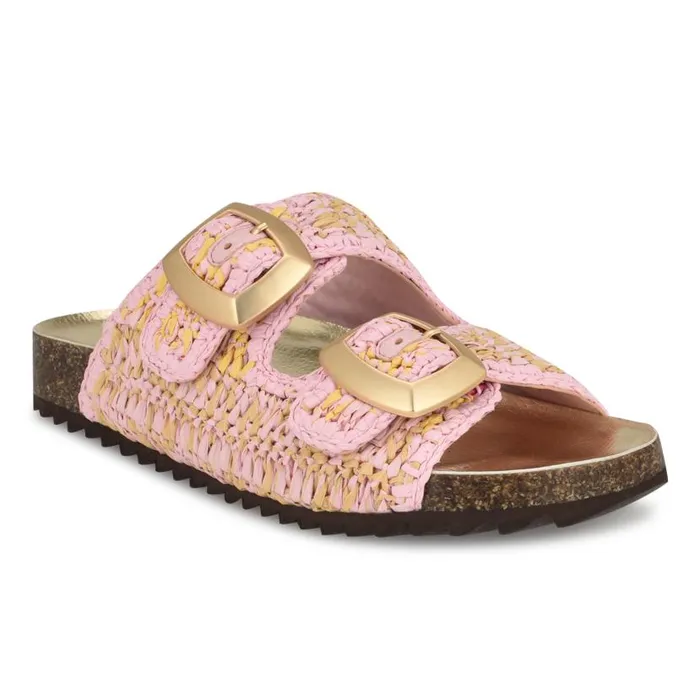 Tenly Casual Footbed Sandals Light Pink Multi Women Nine West Sandals