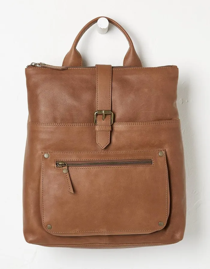 The Ava Backpack Tan Women FatFace Bags and Purses