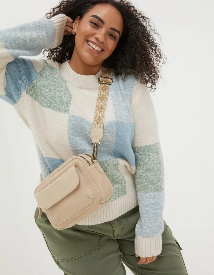 The Oslo Camera Bag Ornate Strap Stone Women FatFace Bags and Purses