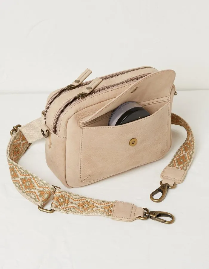 The Oslo Camera Bag Ornate Strap Stone Women FatFace Bags and Purses