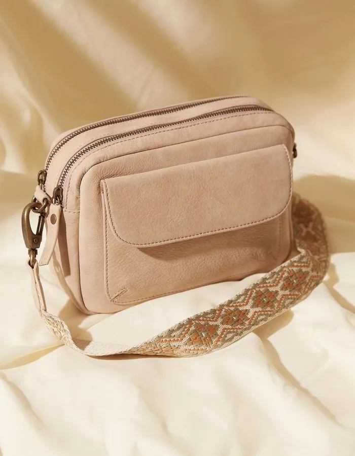 The Oslo Camera Bag Ornate Strap Stone Women FatFace Bags and Purses