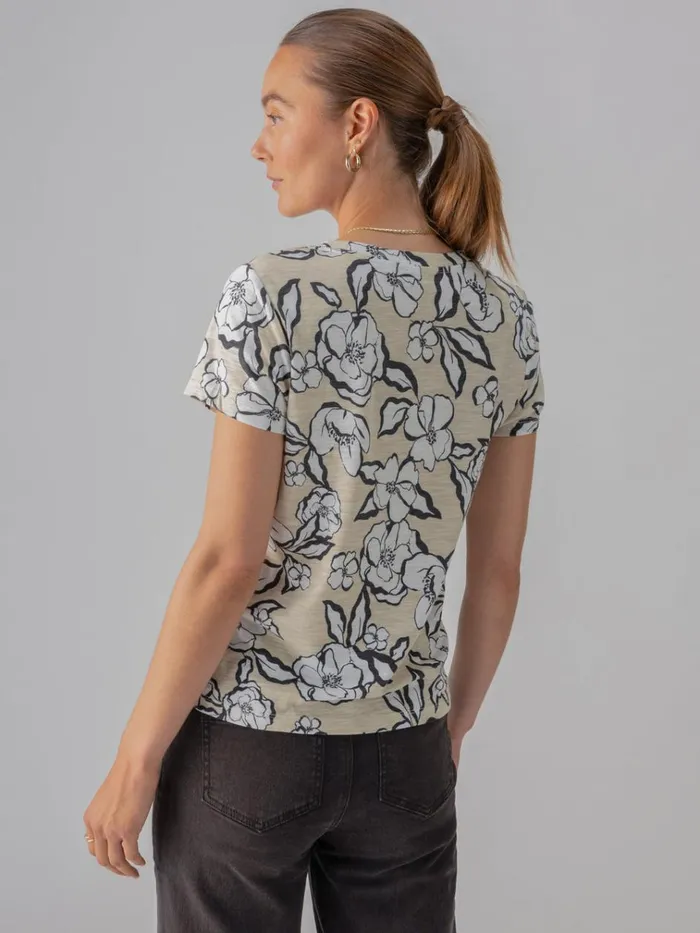 The Perfect Tee Neutral Floral Women Sanctuary Clothing Tees and Tops The Perfect Tee Neutral Floral Women Sanctuary Clothing Tees and Tops