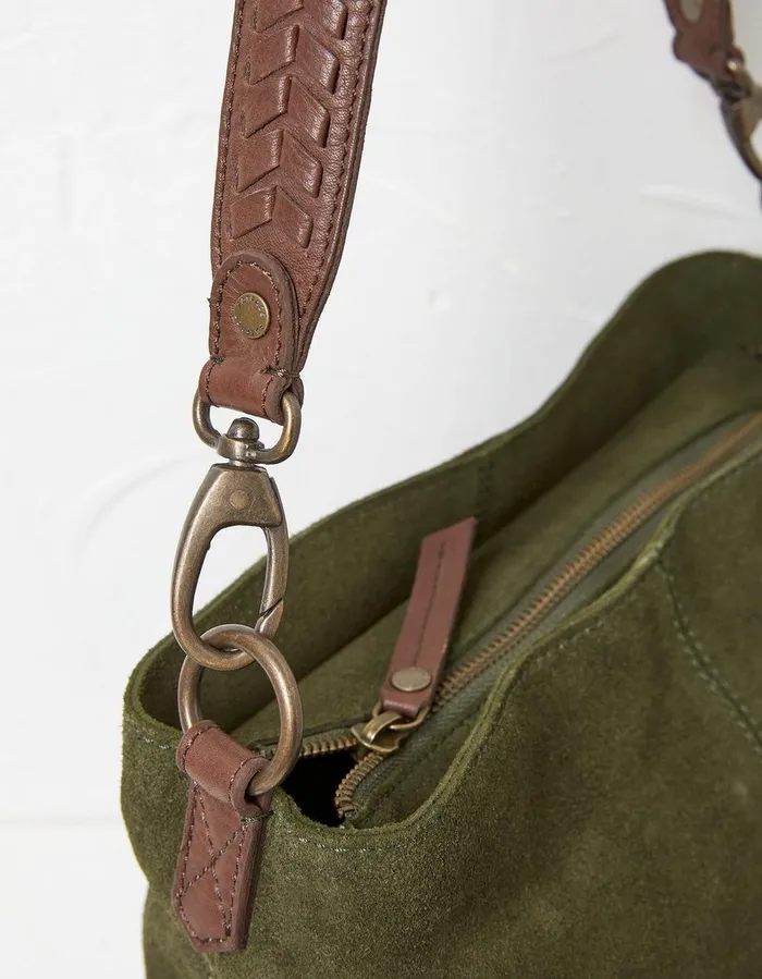 The Valletta Shoulder Bag Green Women FatFace Bags and Purses