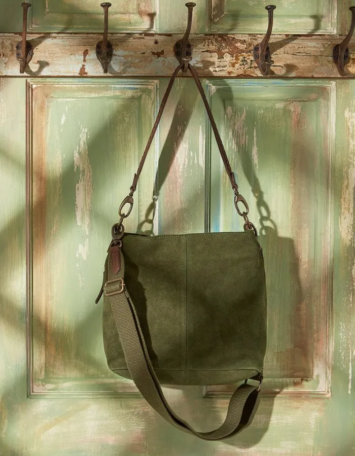 The Valletta Shoulder Bag Green Women FatFace Bags and Purses