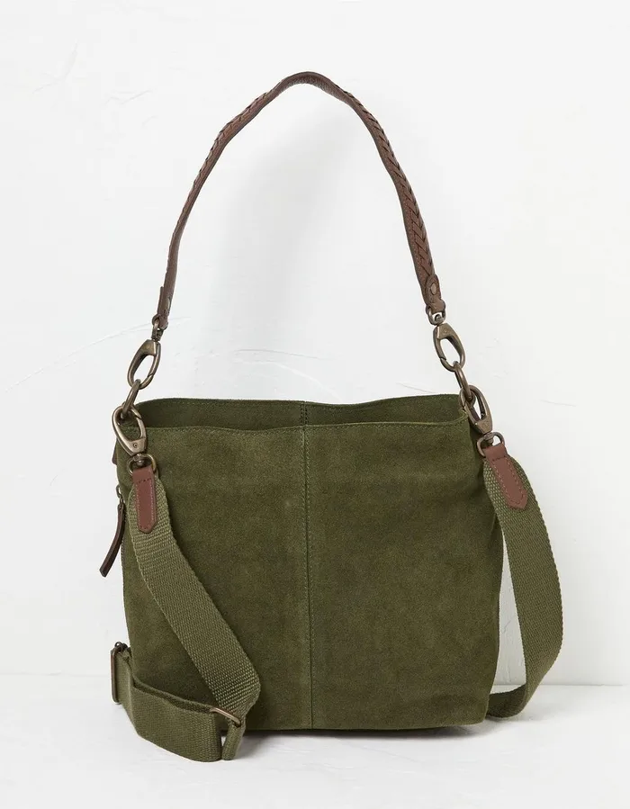 The Valletta Shoulder Bag Green Women FatFace Bags and Purses