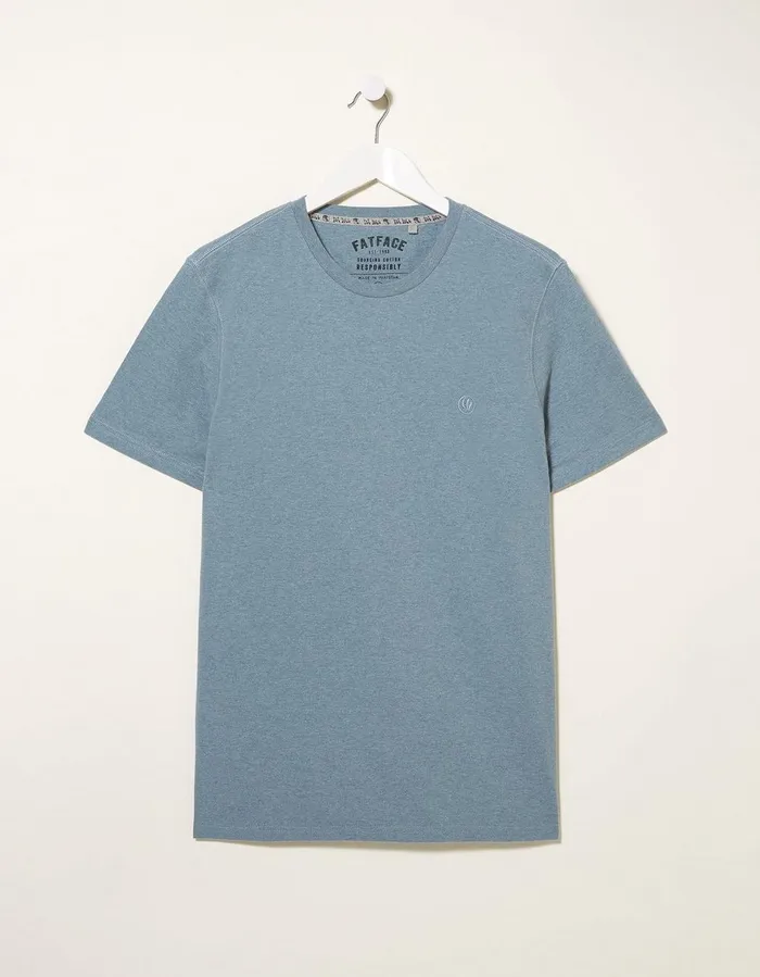 Three Pack Crew Neck TShirts Blue Men FatFace Nightwear and Pyjamas