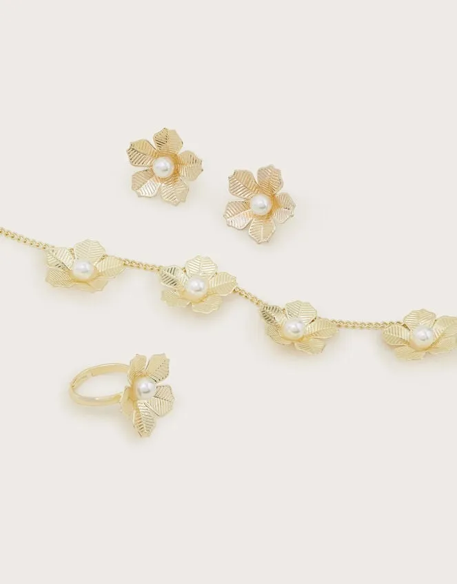 Tiana Flower Jewellery Set Children Monsoon Girls039 Jewellery